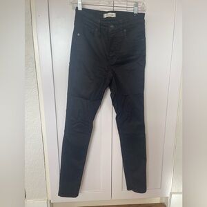 Madewell high rise black skinny jeans. Size 25.